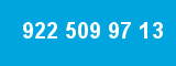 922 509 97 13 922 509 97 13